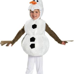 Olaf Costume for Kids Snowman Dress up Boys Halloween Cosplay Jumpsuit