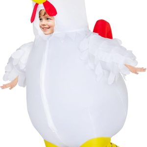 Stegosaurus Inflatable Chicken Costume for Kids Halloween Costume for Kid Boys Girls Funny Blow up Costumes for Cosplay Party