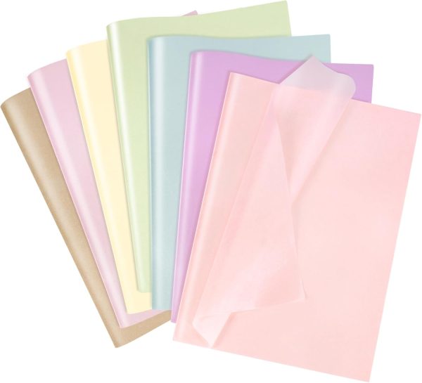 Larcenciel 70 Sheets Tissue Paper, Metallic Gift Tissue Paper for Gift Bags, Gift Wrapping & Packaging, Colorful Gift Wrap Perfect for Birthdays, Holidays, Weddings, Art Crafts, Party Decor,19.7x13.8