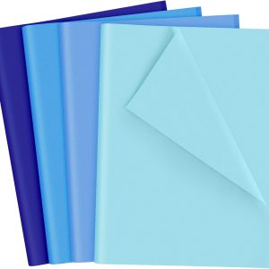 NEBURORA 108Sheets Blue Gift Wrap Paper Graduation Tissue Paper Bulk Wrap Tissue for Easter Birthday Wedding Christmas Holiday Present Packaging and Blue Theme Party Decoration