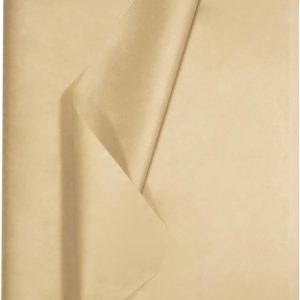 Undemouc 100 Sheets Kraft Tissue Paper 20x14 Inches Tissue Paper Bulk for Bags Wrapping Tissue Paper for DIY Crafts Birthday Weddings Baby Shower Graduation Party Decor