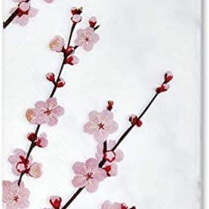 Gift Boutique 100 Floral Cherry Blossoms Guest Napkins Disposable Paper Pink Flowers Dinner Hand Napkin Bathroom Powder Room Birthday Party Supplies