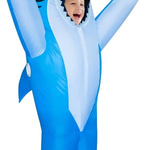 Inflatable Shark Costume Kids, Halloween Shark Inflatable Costumes Funny Blow up Costume for Boys Girls