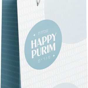 Winfaire Purim Gift Bags - 12 Pack Purim Bags for Mishloach Manot - Bulk - Medium - Classic Design