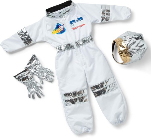 Melissa & Doug Astronaut Costume Role Play Set - Pretend Astronaut Outfit With Realistic Accessories For Kids And Toddlers Ages 3+