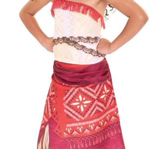 Disney Moana 2 Moana Dress Costume for Girls Adventure Outfit Fashion for Pretend Play Dress Up, Officially Licensed, Great Birthday & Holiday Gift for Girls