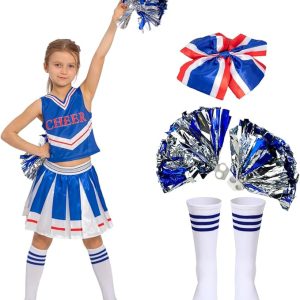Cheerleader Costume For Girls Halloween Costumes Cheerleading Outfit Cheer Uniform Dress Up Birthday Christmas Gifts