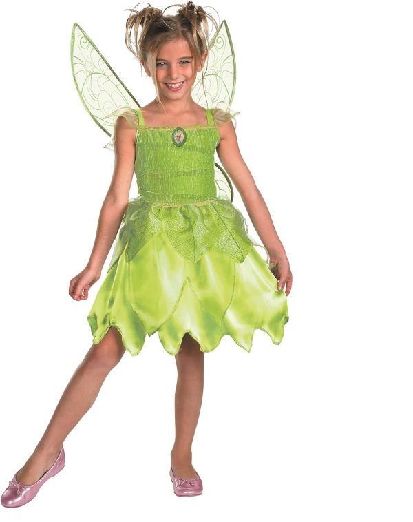 Disguise Disney Tinker Bell and The Fairy Rescue Classic Girls' Costume One Color, Medium/7-8