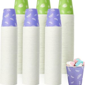 LITOPAK 600 Pack 5 oz Small Disposable Cups, Disposable Paper Cups, Mini Paper Cups, Colorful Disposable Mouthwash Cups for Parties, Picnics, Barbecues, Travel, and Events