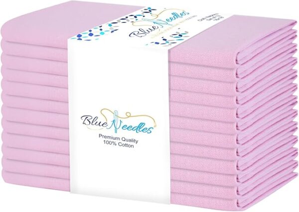 Cloth Napkins - 100% Cotton Set of 12 Dinner Napkins 18x18 inches - Soft, Reusable and Washable Linen Napkins, Ideal for Events, Parties & Everyday Use - Blush Pink