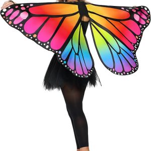 Spooktacular Creations Monarch Butterfly Wing, Butterfly Costume Women for Halloween Costume Adult
