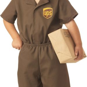 Little Boys' UPS Guy Costume Large (4-6)