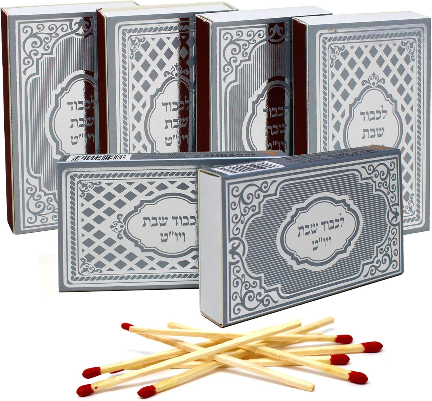 Large Kitchen Matches for Candles - 6 Boxes Wooden Matches for Home and Kitchen - Decorative Matches for Shabbat Candles Lighting and Everyday Use - 270 Shabbat Matches