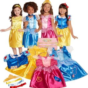 Disney Princess Dress Up Trunk Deluxe 21 Piece Officially Licensed [Amazon Exclusive]