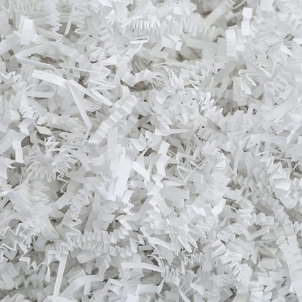 MagicWater Supply - 2 LB - White - Crinkle Cut Paper Shred Filler great for Gift Wrapping, Basket Filling, Birthdays, Weddings, Anniversaries, Valentines Day, and other occasions