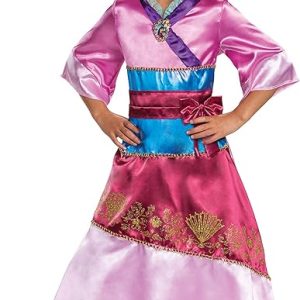 Disney Princess Mulan Costume Dress for Girls, Children's Character Dress Up Outfit