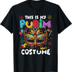 This Is My Purim Costume, Jewish Happy Purim Holiday T-Shirt