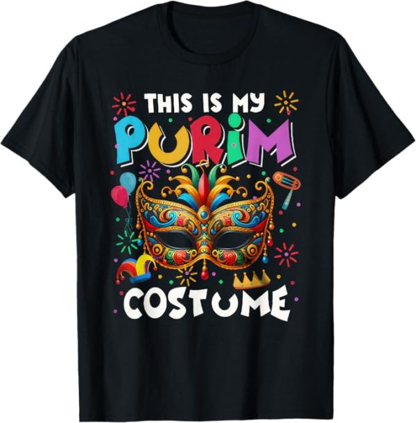 This Is My Purim Costume, Jewish Happy Purim Holiday T-Shirt