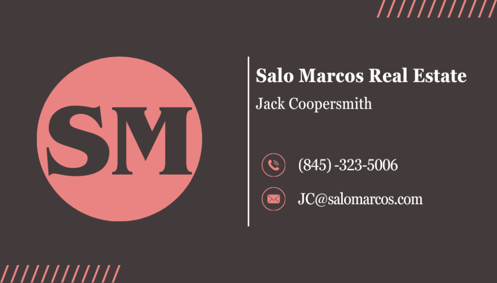 Black And White Simple Personal Business Card