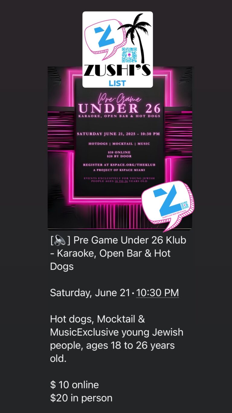 Young Jewish adults enjoying karaoke and hot dogs at The Klub Miami