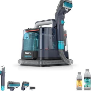 Shark StainStriker Portable Carpet, Upholstery & Area Rug Cleaner, XL Tool & Self-Cleaning, Stain & Odor Remover, Perfect for Car Interior, 3 Cleaning Tools & Cleaning Solution, Royal Purple, PX225BRN