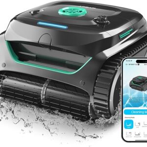 (2025 New) WYBOT C2 Inground Pool Vacuum Cleaner, Wall & Waterline Cleaning, Ultra-Fine Filtration, Cordless Robotic Pool Cleaner wtih Triple Motor Powerful Suction, 180mins Runtime, App Control