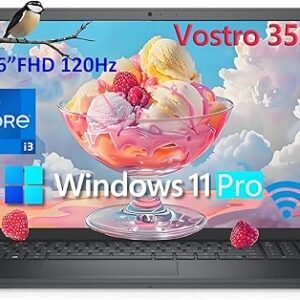 Dell 15 15.6" Laptop Computer for Home and Business Student, Intel 6-Core CPU (Beat i5-1135G7), 120Hz FHD, 32GB DDR4 RAM, 1TB PCIe SSD, WiFi, Bluetooth, RJ45, HDMI, Carbon Black, Windows 11 Pro