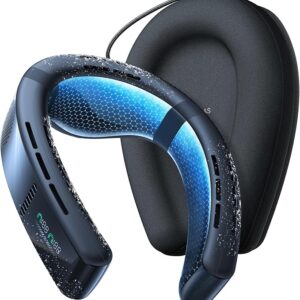TORRAS 2025 Top Al Neck Fan Air Conditioner Coolify Cyber, Portable Personal Neck Fans that Blow Cold Air【No.1 Dual-Coolest Wind & 720° Immersive Cooling】Rechargeable for Outdoor/Indoor. Gifts for Dad