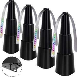 Fly Fans for Tables,Food Indoor Outside,4 Pack Portable Outdoor Picnic Fan,Batteries Powered Table Restaurant, Party, Home,Outdoor Dinner(Black)
