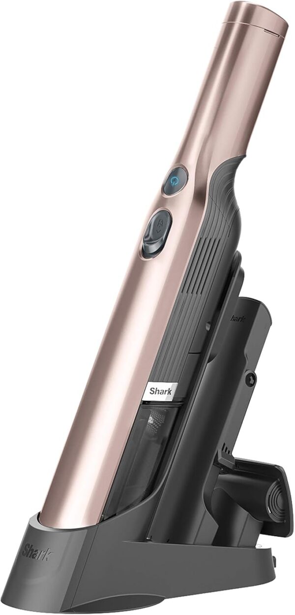 Shark WV201RGBRN WANDVAC Cordless Hand Vac, Lightweight and Portable at 1.4 lbs. with Powerful Suction, Charging Dock, One-Touch Empty for Car & Home, Rose Gold Visit the Shark Store