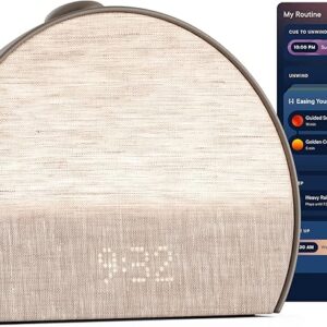 Hatch Restore 3 Sunrise Alarm Clock, Sound Machine, Smart Light (Cocoa) - White Noise, Screen-Free Sleep Routine