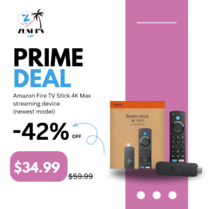 Amazon Fire TV Stick 4K Max streaming device (newest model) with AI-powered Fire TV Search, supports Wi-Fi 6E, free & live TV without cable or satellite