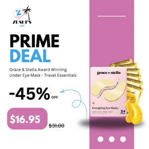 grace & stella Award Winning Under Eye Mask - Travel Essentials - Birthday Gifts for Women - Gel Eye Patches for Dark Circles, Puffy Eyes, Wrinkles, Undereye Bags - Vegan - Self Care (24 Pairs, Gold)