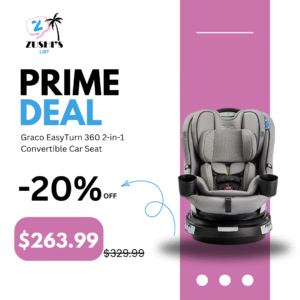 Graco EasyTurn 360 2-in-1 Convertible Car Seat, 360 Degree Rotating Infant to Toddler Rotating Car Seat, 2 Modes Forward and Rear Facing, Slim Design, Solae