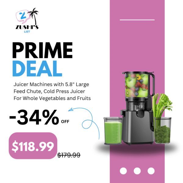 Juicer Machines with 5.8" Large Feed Chute, Cold Press Juicer For Whole Vegetables and Fruits, 400W Professional Slow Masticating juicer Easy to Clean for Batch Juicing (Titanium Gray)