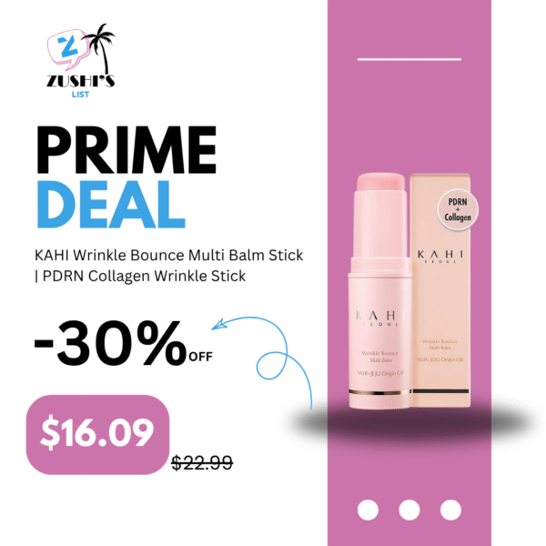 KAHI Wrinkle Bounce Multi Balm Stick | PDRN Collagen Wrinkle Stick | Korean Skin Care |All-in-One Hydrating Lip Balm Eye Cream Neck Cream Make Up Base & Face Mist Moisture Balm
