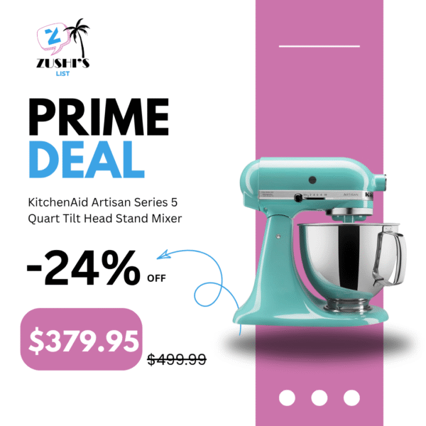 KitchenAid Artisan Series 5 Quart Tilt Head Stand Mixer with Pouring Shield KSM150PS, Aqua Sky