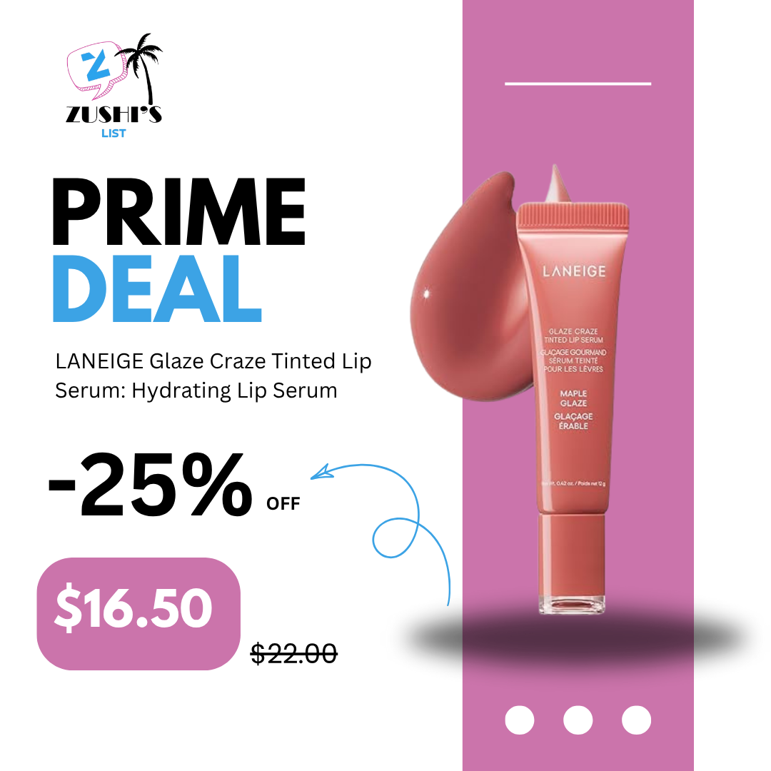 LANEIGE Glaze Craze Tinted Lip Serum: Hydrating Lip Serum for Glossy, Nourished Lips with Plumping Polypeptides