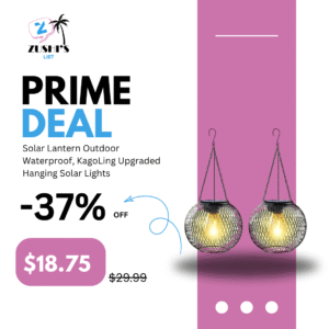 Solar Lantern Outdoor Waterproof, KagoLing Upgraded Hanging Solar Lights Outdoor Garden Decorations Decorative Lighting Solar Powered Waterproof Tree Lantern for Garden Yard Patio Pathway, 2 Pack