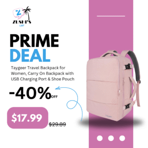 Taygeer Travel Backpack for Women, Carry On Backpack with USB Charging Port & Shoe Pouch, TSA 15.6inch Laptop Mochila Flight Approved, Nurse Bag Casual Daypack for Weekender Business Hiking, Pink