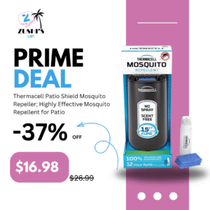 Thermacell Patio Shield Mosquito Repeller; Highly Effective Mosquito Repellent for Patio; No Candles or Flames, DEET-Free, Scent-Free, Bug Spray Alternative; Includes 12-Hour Refill