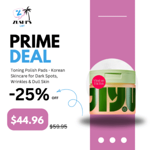 Toning Polish Pads - Korean Skincare for Dark Spots, Wrinkles & Dull Skin - Hydrating Facial Treatment with Snail Mucin, Niacinamide, Peptides & Centella - 100 Count