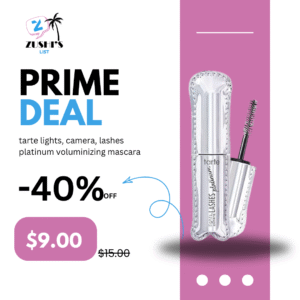 tarte lights, camera, lashes platinum voluminizing mascara
