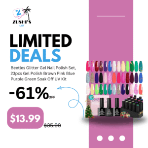 Beetles Glitter Gel Nail Polish Set, 23pcs Gel Polish Brown Pink Blue Purple Green Soak Off UV Kit with Glossy Matte Top and Base Coat