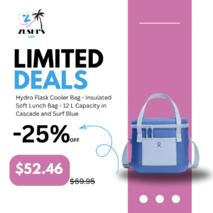 Hydro Flask Cooler Bag - Insulated Soft Lunch Bag - 12 L Capacity in Cascade and Surf Blue