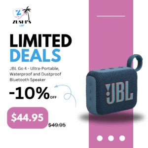 JBL Go 4 - Ultra-Portable, Waterproof and Dustproof Bluetooth Speaker, Big Pro Sound with Punchy bass, 7-Hour Built-in Battery, Made in Part with Recycled Materials (Blue)