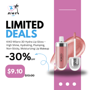 KIKO Milano 3D Hydra Lip Gloss – High Shine, Hydrating, Plumping, Non-Sticky, Moisturizing Lip Makeup