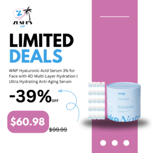 WNP Hyaluronic Acid Serum 3% for Face with 4D Multi-Layer Hydration | Ultra Hydrating Anti-Aging Serum | Moisturizer for Dry & Sensitive Skin | Pre-Makeup Skincare | Single-Use Vials 100PCS