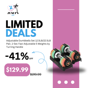 Adjustable Dumbbells Set 12.5LB/22.5LB Pair, 1-Sec Fast Adjustable 5 Weights by Turning Handle, Premium Comfort Non-slip Metal Dumbbells with Tray, Compact Size for Full Body Home Workout