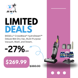 BISSELL® CrossWave® HydroSteam™ Deluxe Wet Dry Vac, Multi-Purpose Vacuum, Wash, and Steam, Formula Included, Green, 3515G